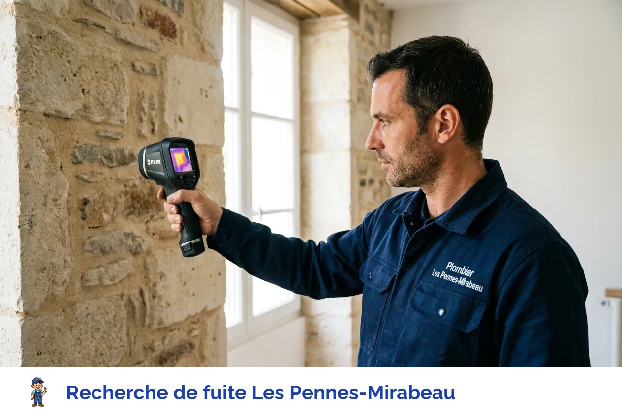 Recherche de fuite à Les Pennes-Mirabeau