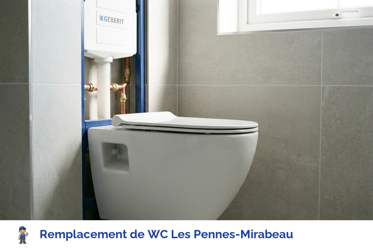 Remplacement de WC à Les Pennes-Mirabeau