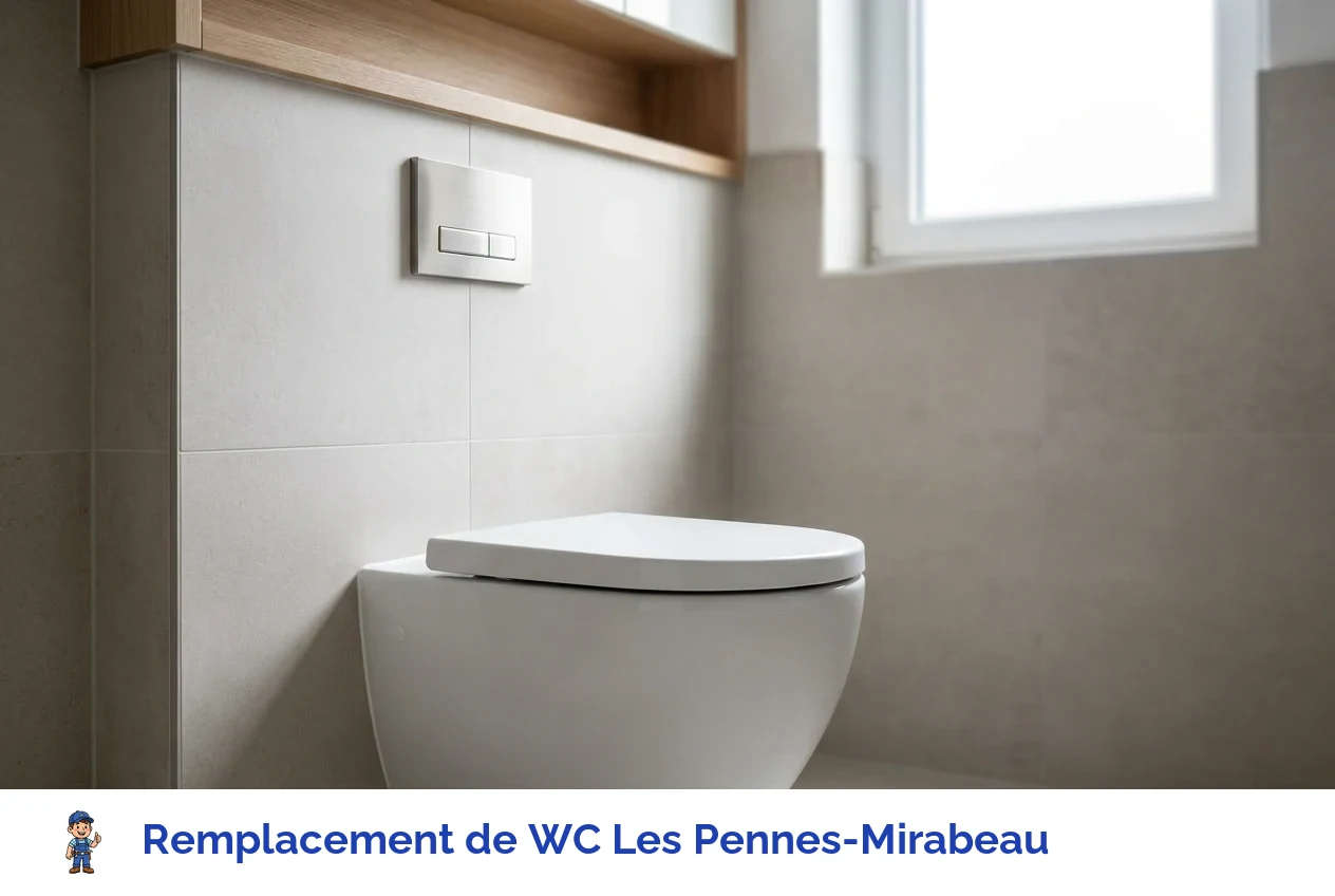 Remplacement de WC à Les Pennes-Mirabeau
