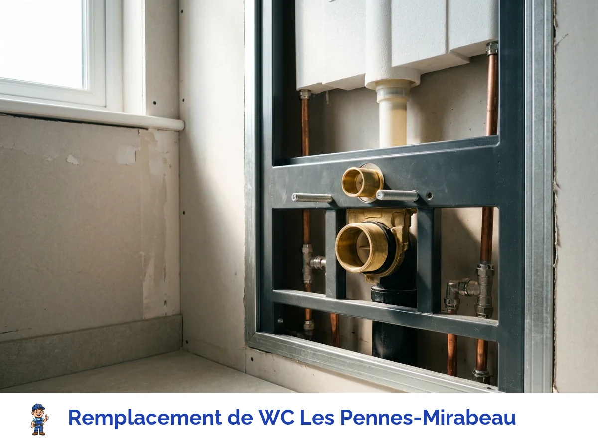 Remplacement de WC à Les Pennes-Mirabeau