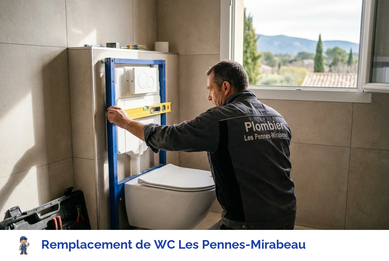 Remplacement de WC à Les Pennes-Mirabeau